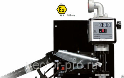 ST EX50 230V K33 ATEX + aut. nozzle - комплект для перекачки бензина с авт.